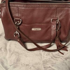 Coach Mahogany Leather Shoulder Bag